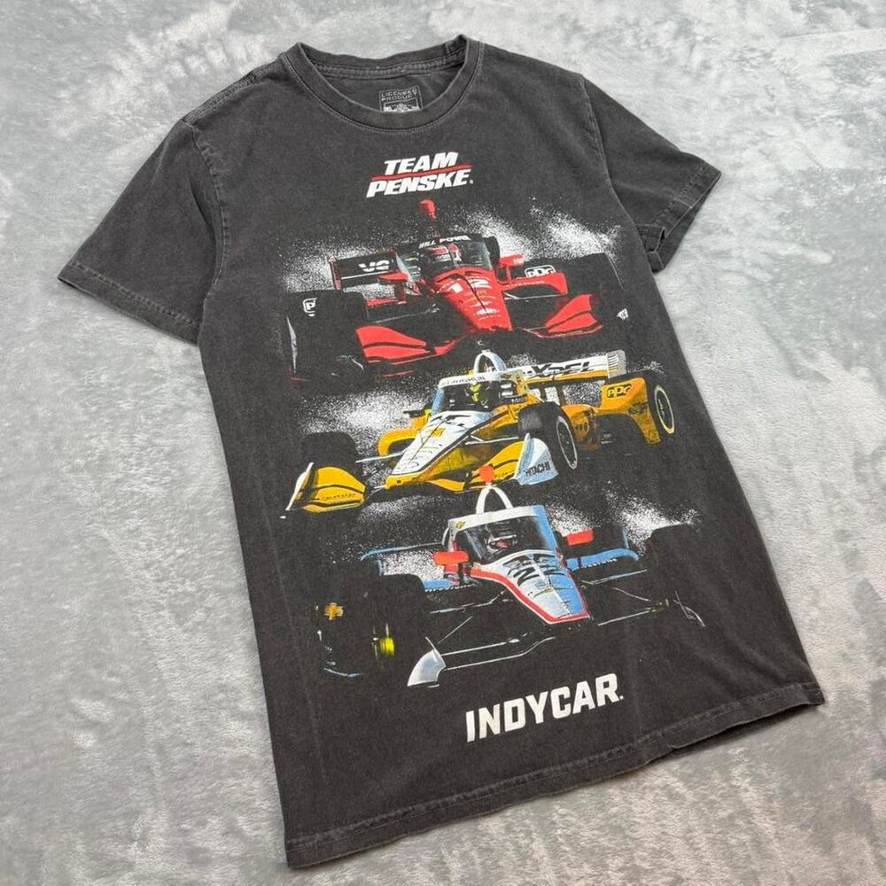 Nascar Men's Black and Grey T-shirt